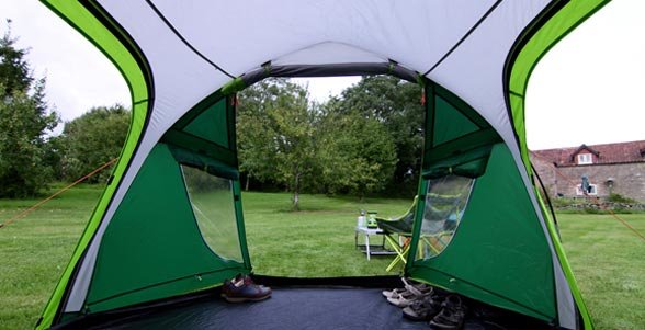 Tienda Tipo Túnel Coleman Chimney Rock 3 Plus Verde, Gris