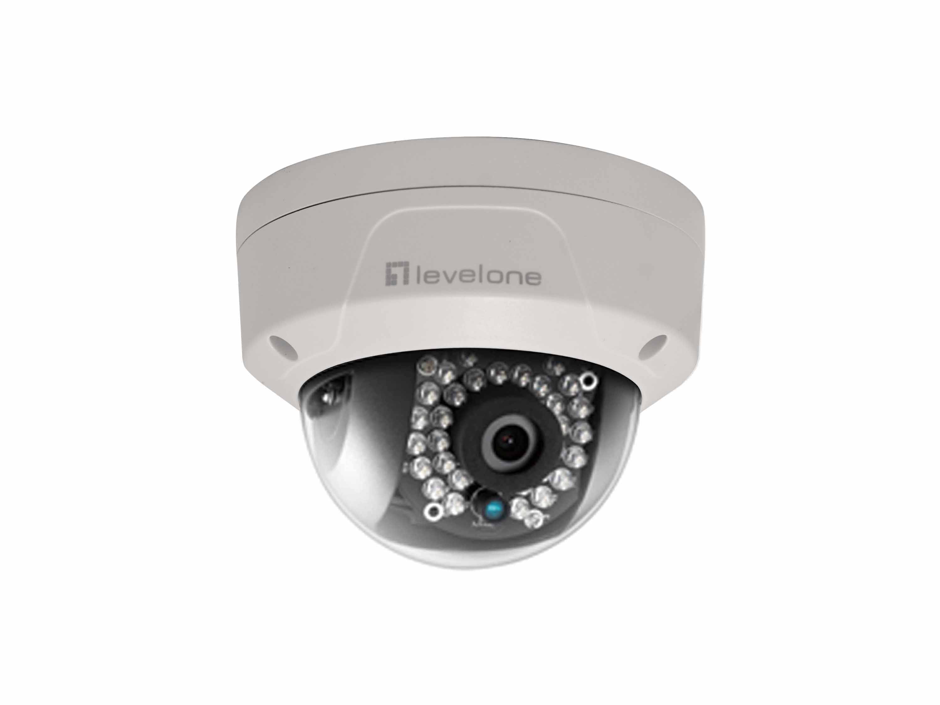 Levelone Ipcam Fcs-3087 Dome Out 5mp H.264 Ir 5w Poe