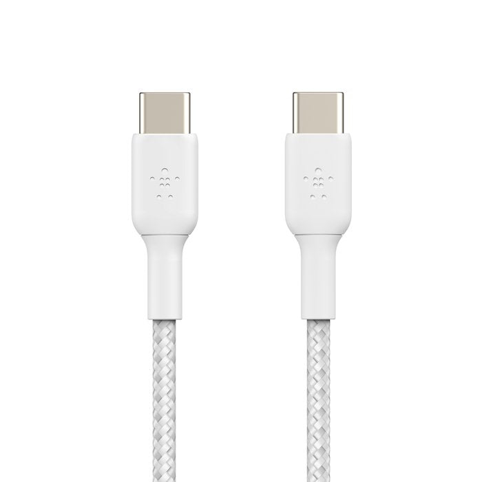 Belkin Geflochtenes Usb-C Usb-C-Cable 0,15m, Weiss