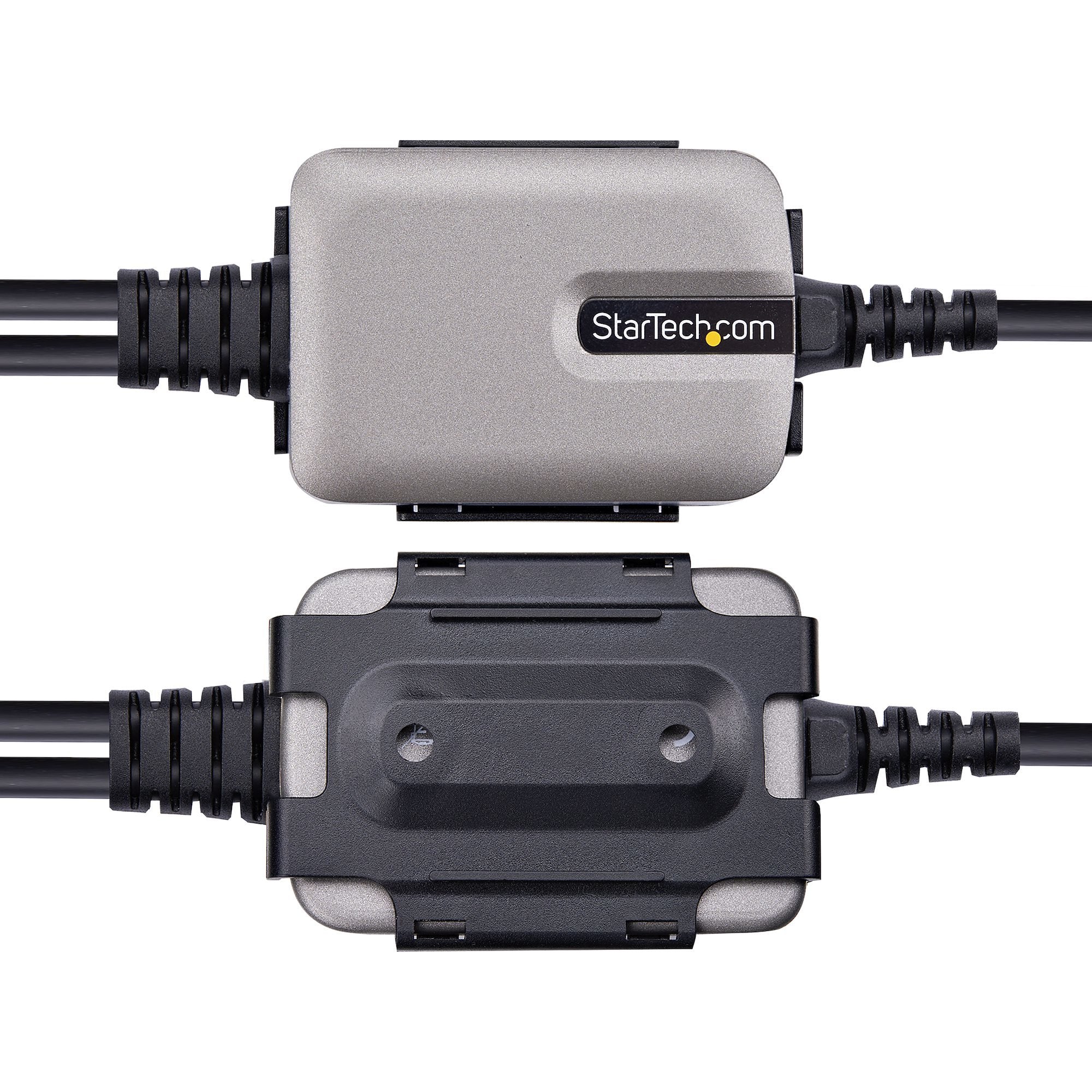 Startech.Com 2p1ffc-Usb-Serial Cambiador De Género Para Cable Usb-A 2 X Db-9 Rs-232 Negro, Gris