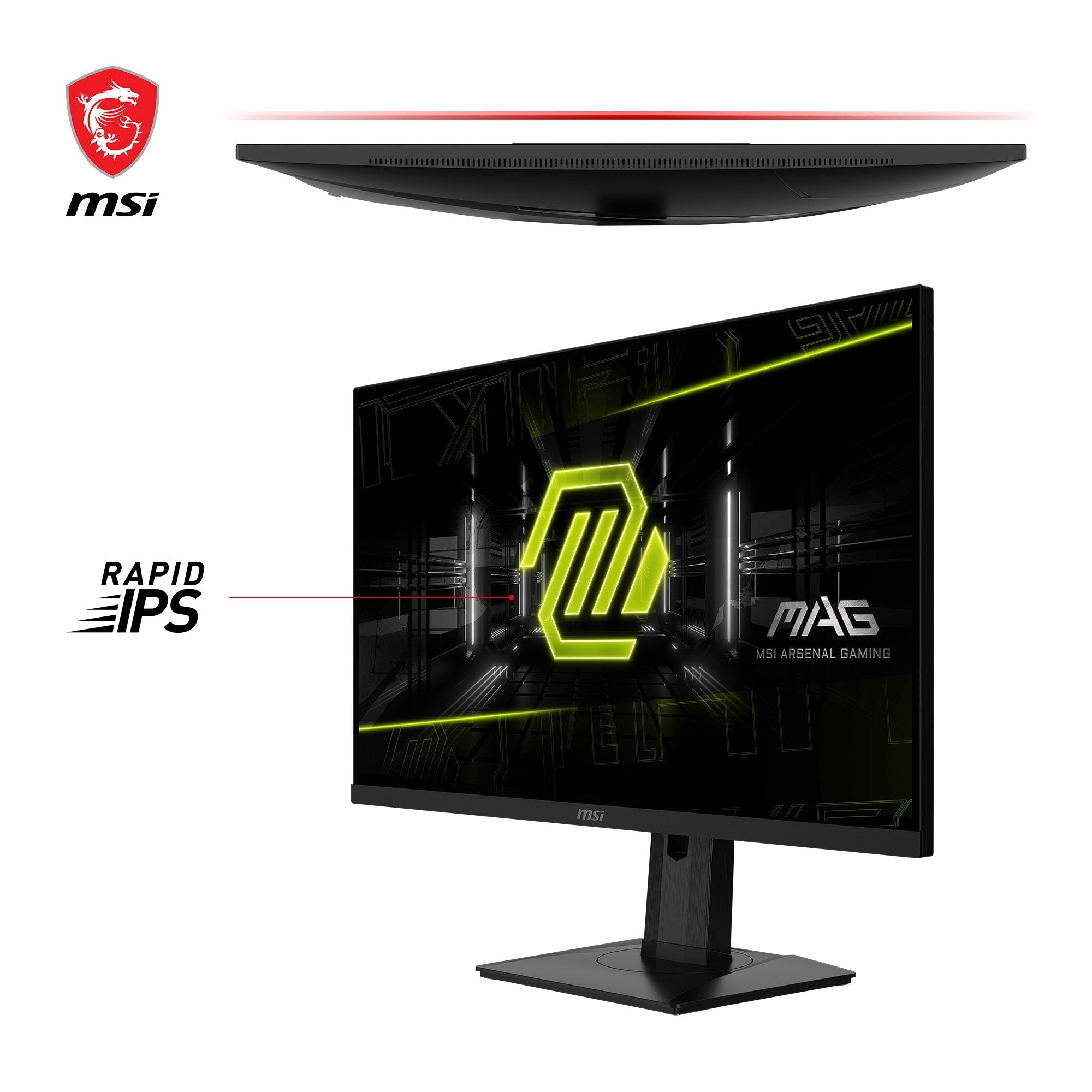 Monitor Gaming Msi Mag 274qrfde Qd E2 (27 Pulgadas), Negro, Wqhd, Rapid Ips, Hdr, Adaptive-Sync, Panel De 180hz 9s6-3cc29h-223