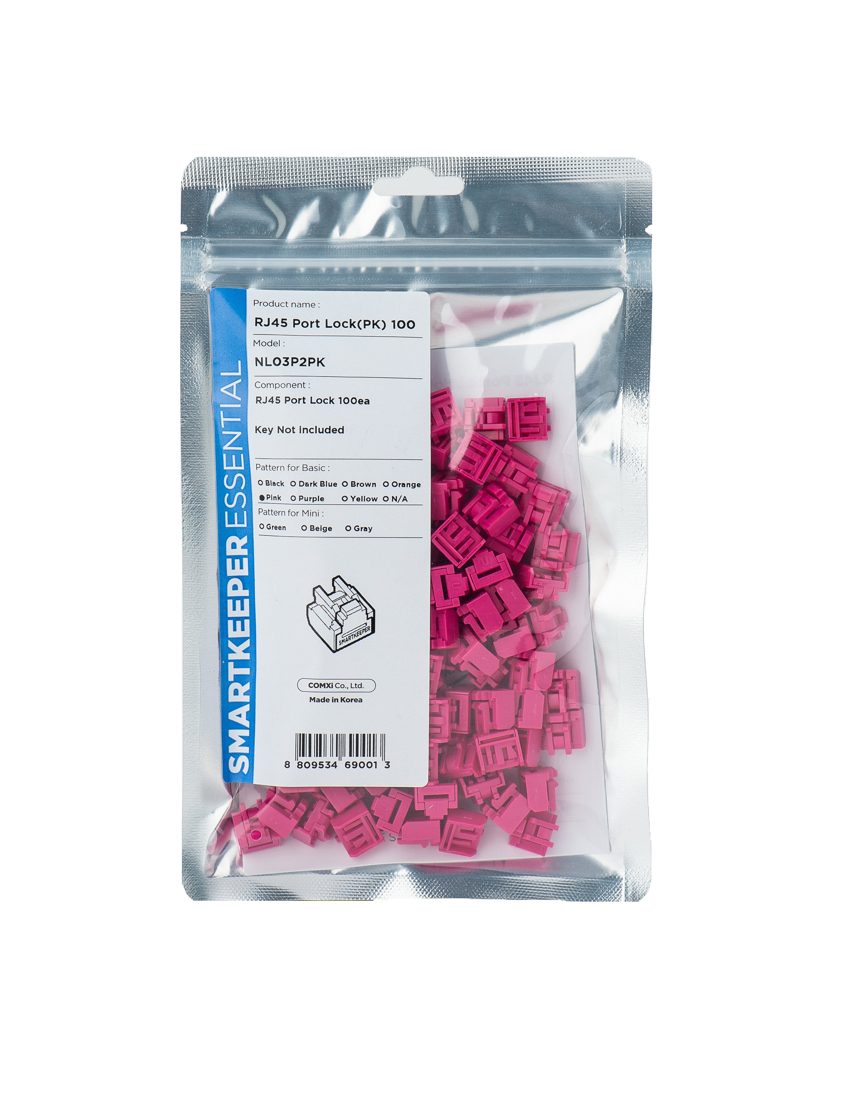 EAN 8809534692888 - Smartkeeper NL03P2PK bloqueador de puerto RJ-45 Rosa 1 pieza(s) imagen 1