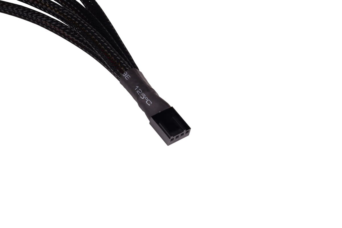Alphacool Y-Splitter 4-Pin Auf 4x 4-Pin Pwm 30cm - Negro