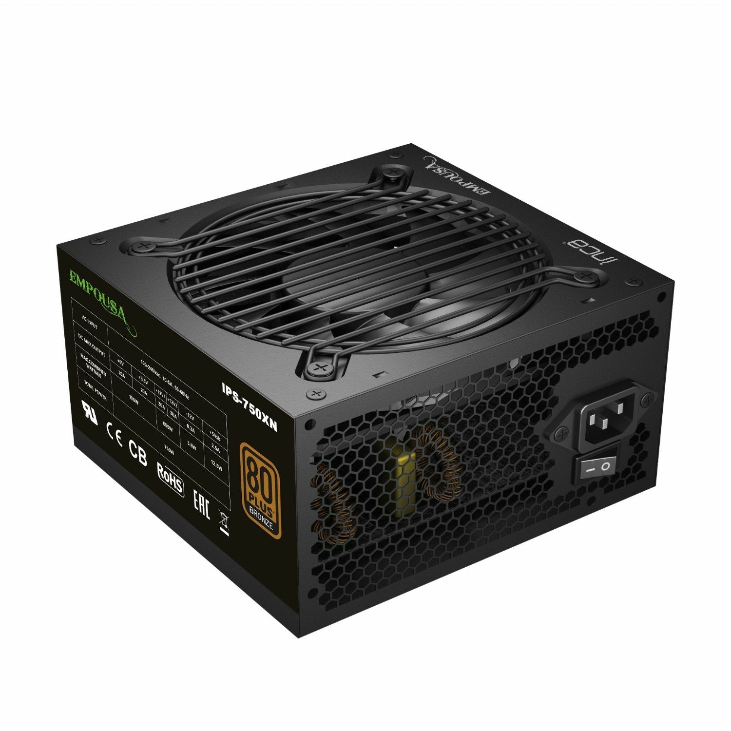 Inca Ips-750xn Unidad De Fuente De Alimentación 750 W Atx Negro
