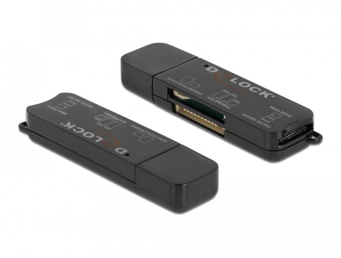 Lector De Tarjetas Usb Delock Superspeed Para Tarjetas De Memoria Sd / Micro Sd / Ms
