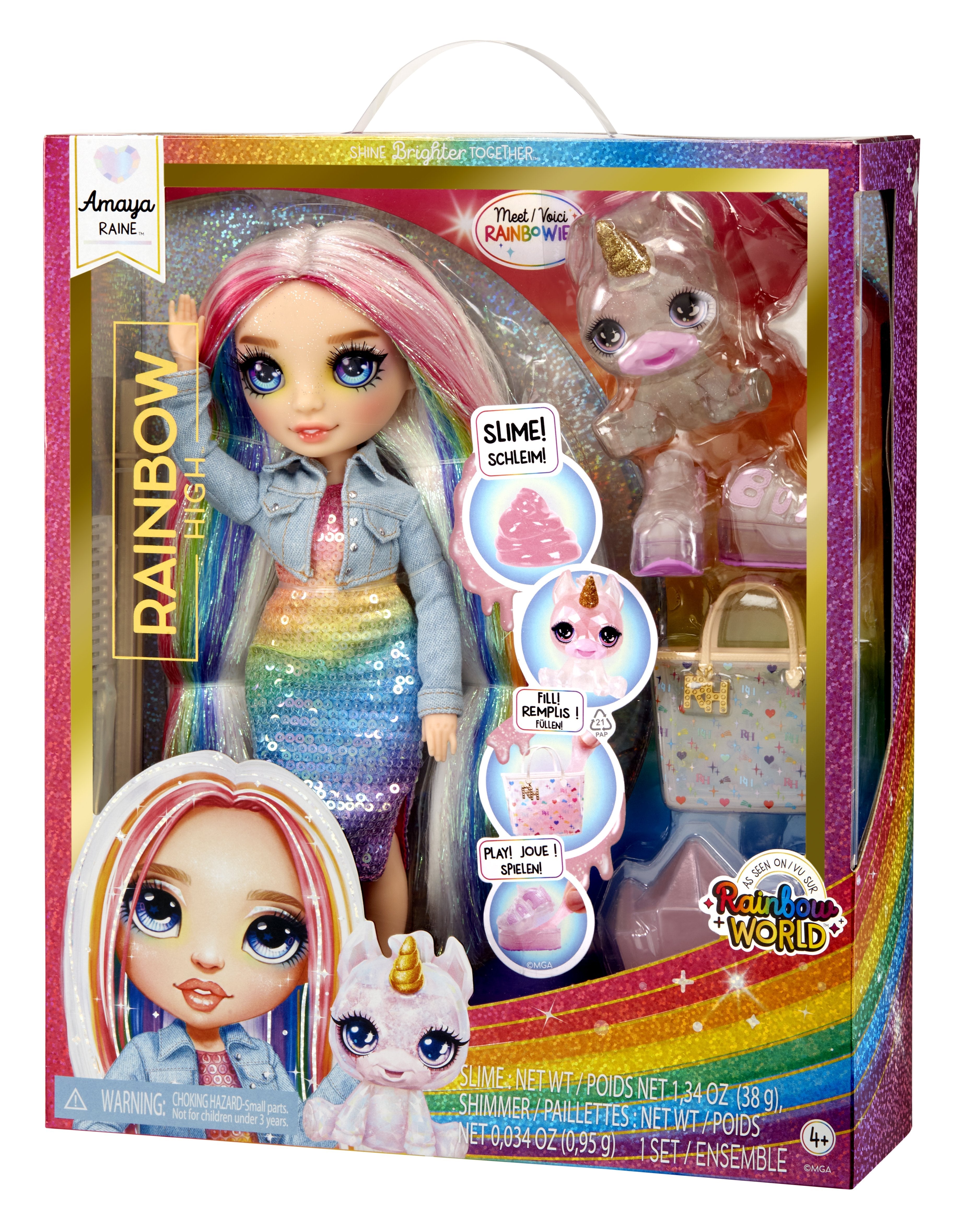 Muñeca Clásica De Alta Costura Rainbow De Mga Entertainment: Amaya, Muñeca 120230-Eu