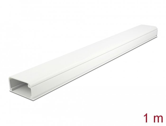 Delock Kabelkanal Con Deckel Autoadhesivo 57 X 28 Mm - Länge 1 M Blanco