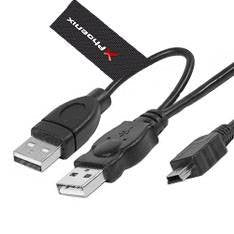 Phoenix Cable 2 Usb(M) A Miniusb(M) 5pines 1.50m Negro