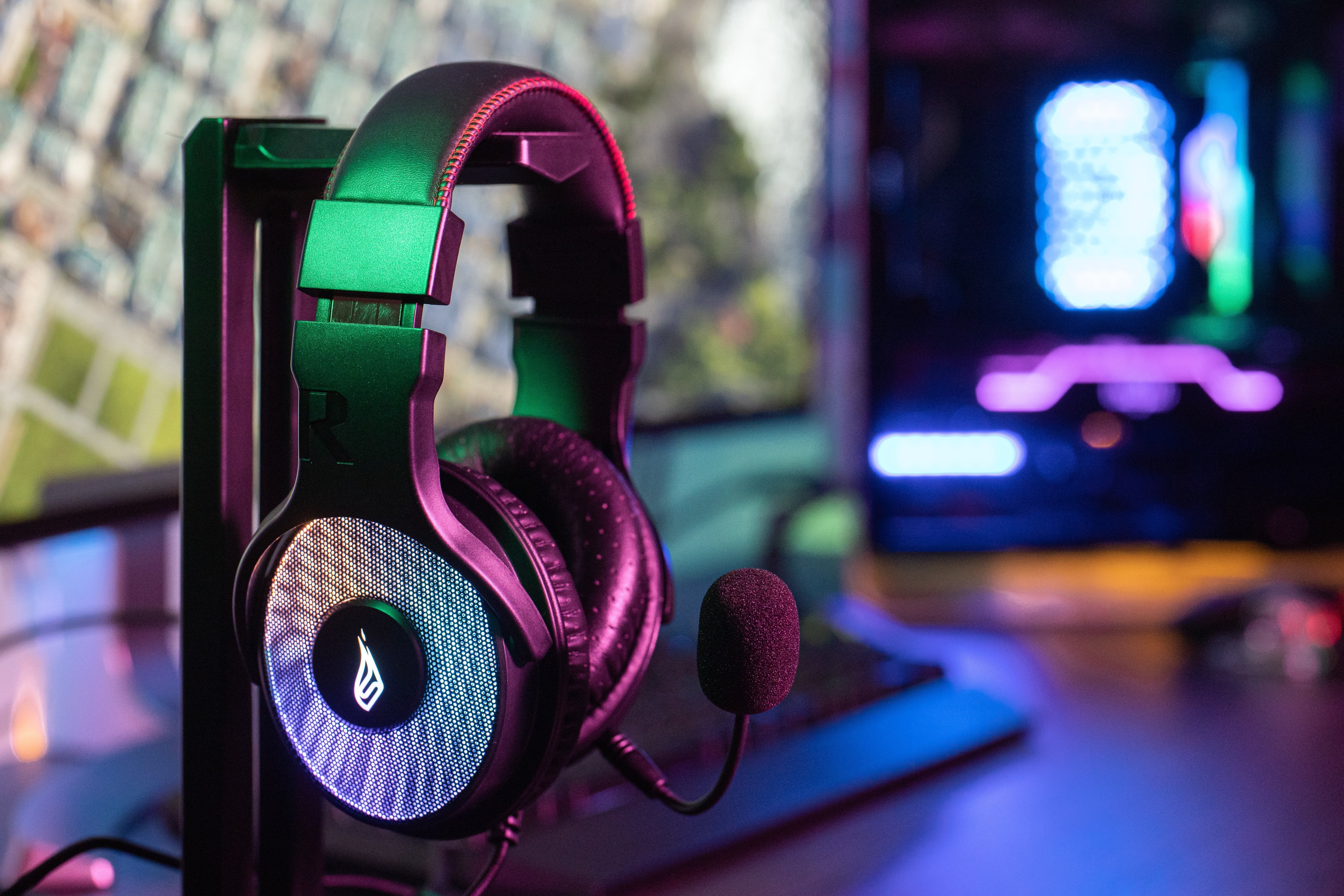 Auriculares Gaming Con Micrófono Surefire Harrier 360/ Usb/ Negros