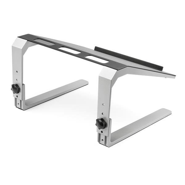 Startech.Com Base Soporte Ajustable Para Ordenador Portátil - De Servicio Pesado - Con 3 Posiciones De Ajuste De Altura, Soporte Para Ordenador Portátil, Negro, Plata, 43,2 Cm (17"), Aluminio, Acero, 20 Kg, Reach, Ce, Rohs