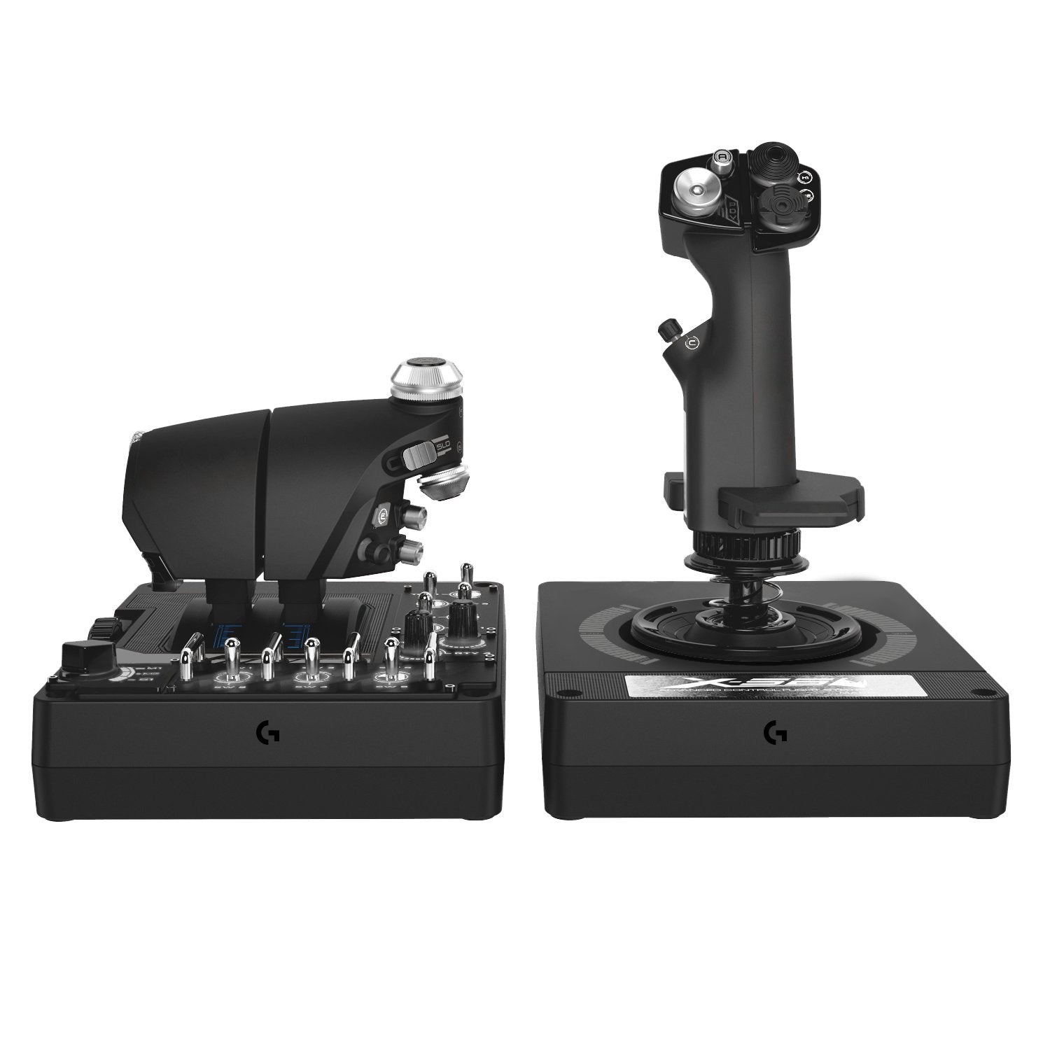 Logitech X56 Hotas Joystick + Acelerador Usb - Iluminacion Rgb - 31 Botones Programables, 13 Ejes Y 5 Selectores De