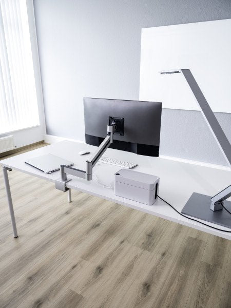 Durable 508323 Soporte De Mesa Para Pantalla Plana 96,5 Cm (38") Abrazadera Plata