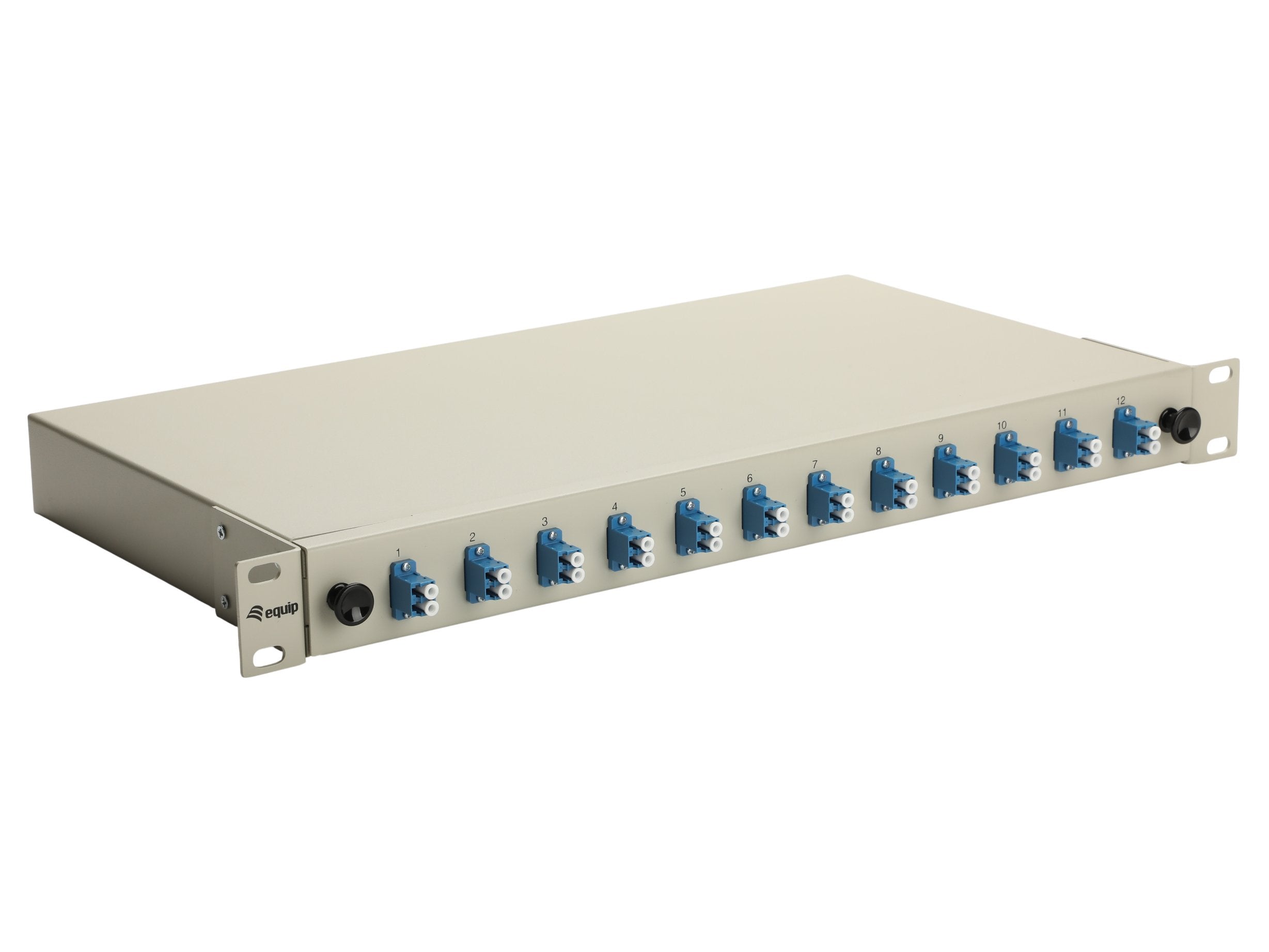 Equip Lwl-Spleisskamen 12-Port Lc-Duplex Os2 1u Komplett Gr