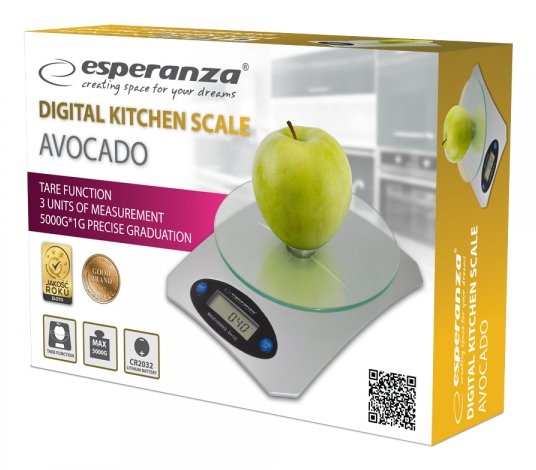 EAN 5901299955062 - Esperanza Avocado Gris Báscula electrónica de cocina imagen 4