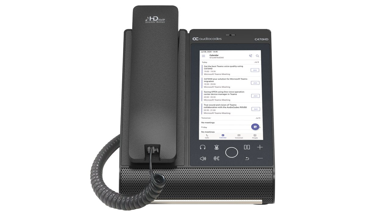 Audiocodes Teams C470hd Total Touch Ip-Phone Poe Gbe With Integrated Bt And Dual Band Wifi