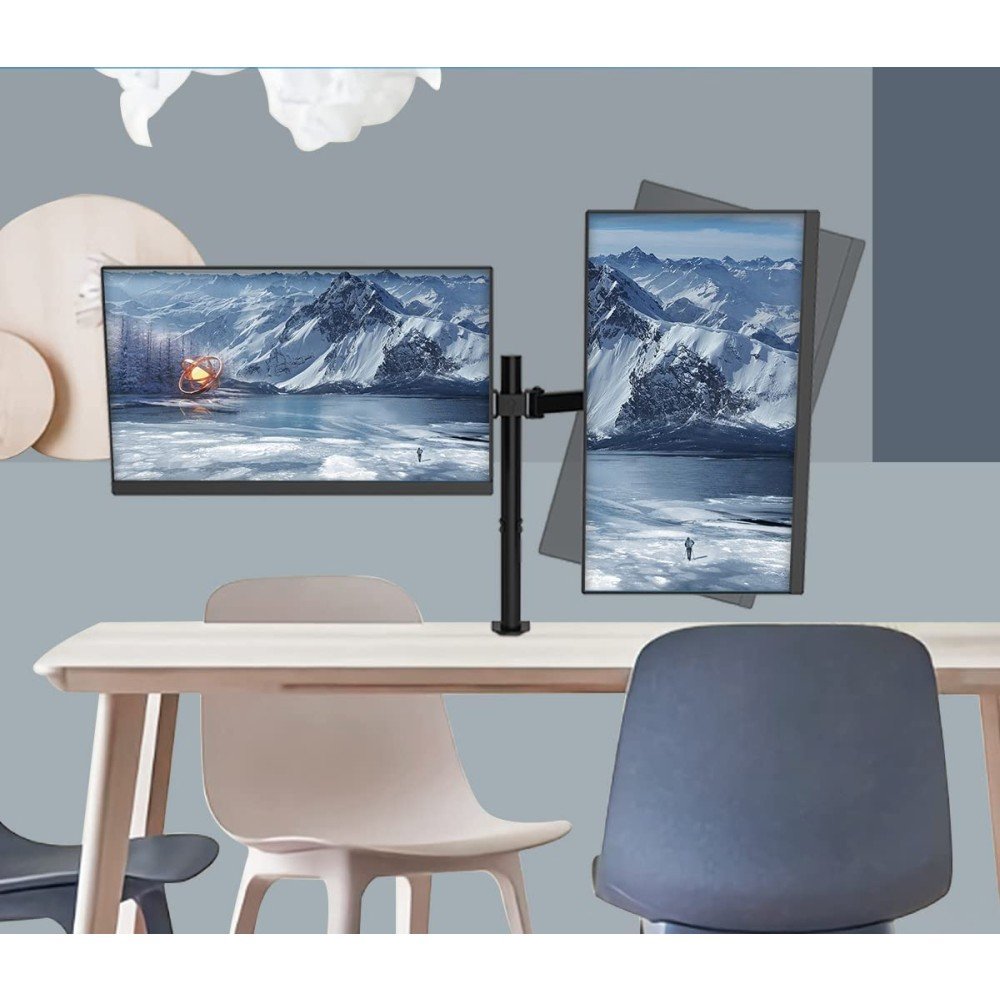 EAN 8057685301740 - Techly ICA-LCD 482-D soporte para monitor 68,6 cm (27") Escritorio Negro imagen 7
