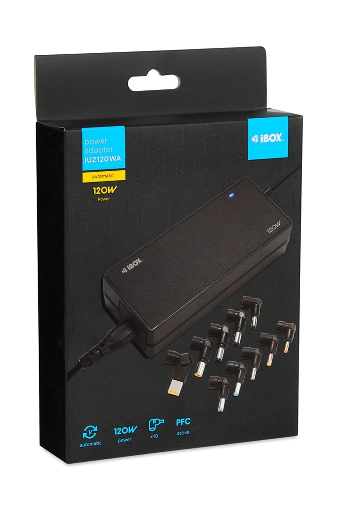 EAN 5903968681104 - iBox IUZ120WA adaptador e inversor de corriente Interior 120 W Negro imagen 5