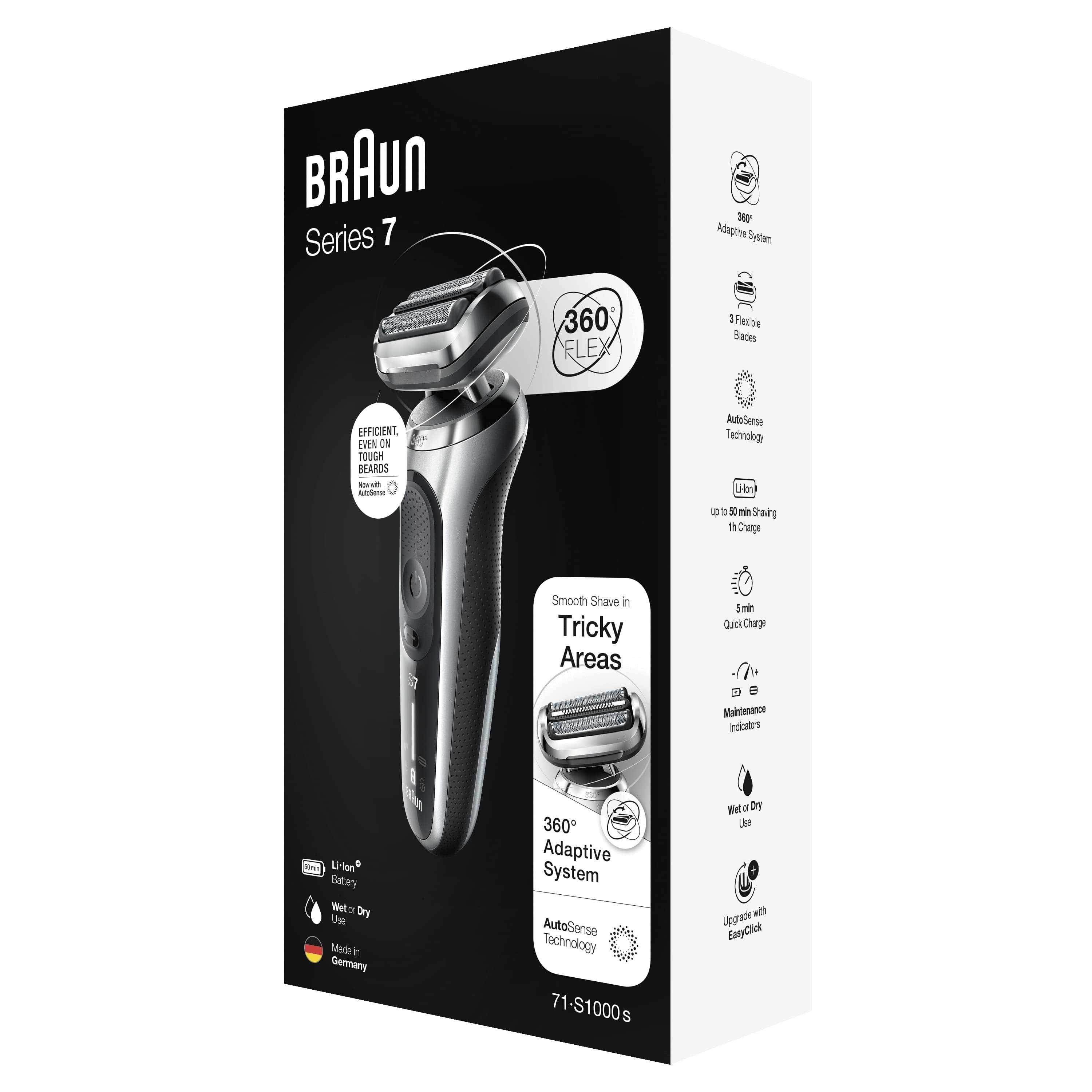 EAN 4210201433705 - Braun Series 7 71-S1000s Máquina de afeitar de láminas Plata imagen 6