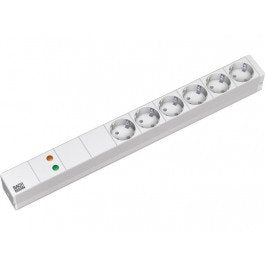 Pdu It 19 "Básica 1 U, 6 Tomas, Tira De Enchufes Plata / Gris, Protección Contra Sobretensión + Filtro
