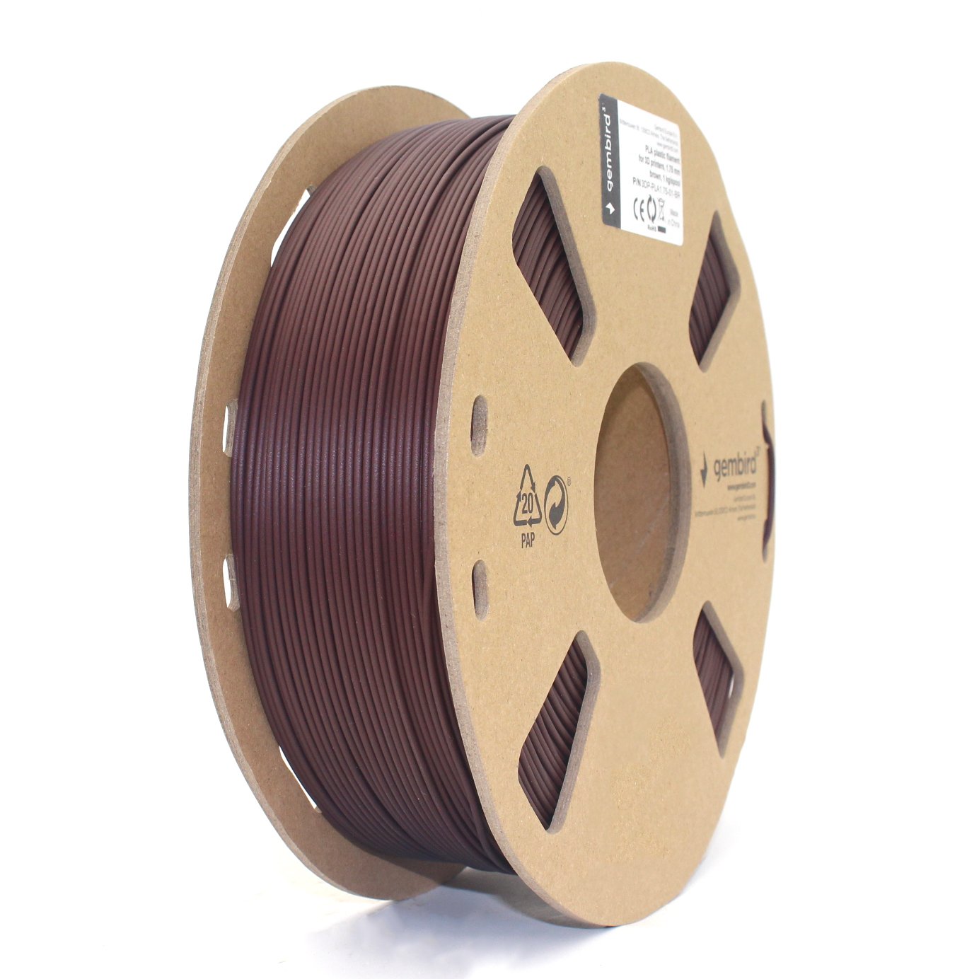 EAN 8716309094702 - Gembird 3DP-PLA1.75-01-BR material de impresión 3d Ácido poliláctico (PLA) Marrón 1,4 kg imagen 2