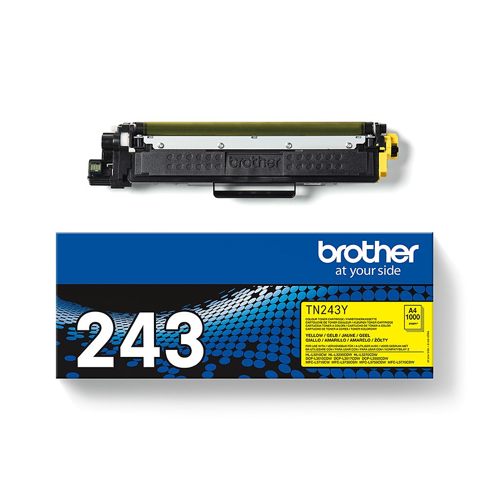 EAN 4977766787475 - Brother TN-243Y cartucho de tóner 1 pieza(s) Original Amarillo imagen 3