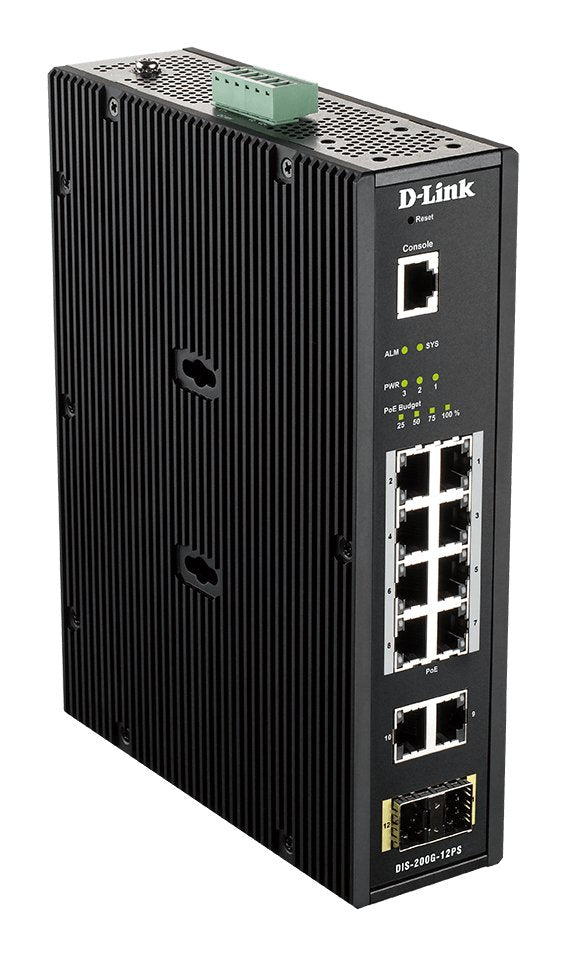 Switch Gestionado D-Link Dis-200g-12ps 12 Puertos Gigabit 10 100 1000 Sfp Poe