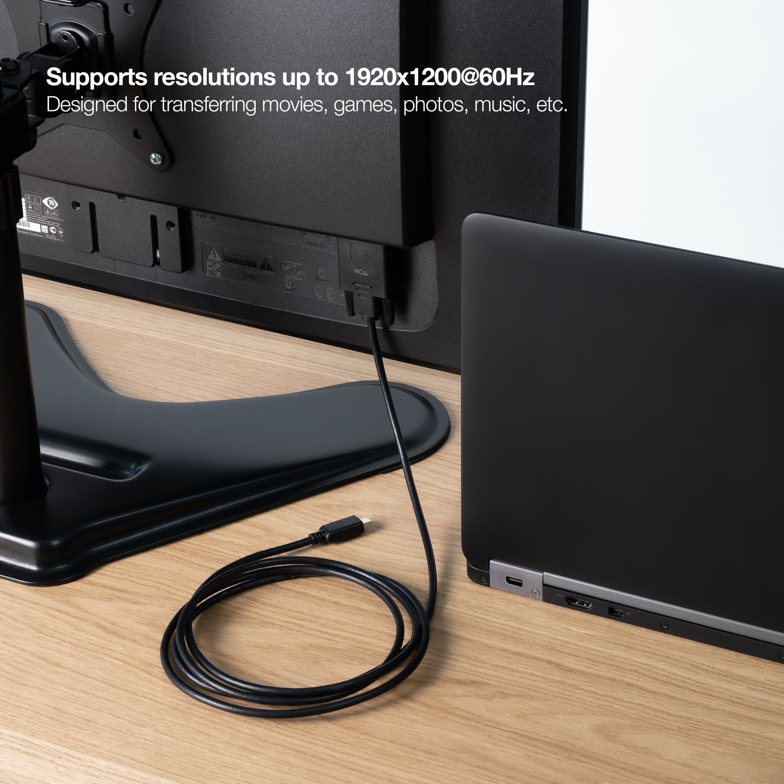 Cable Conversor Usb-C A Vga, Usb-C/M-Vga/M, 1.8 M