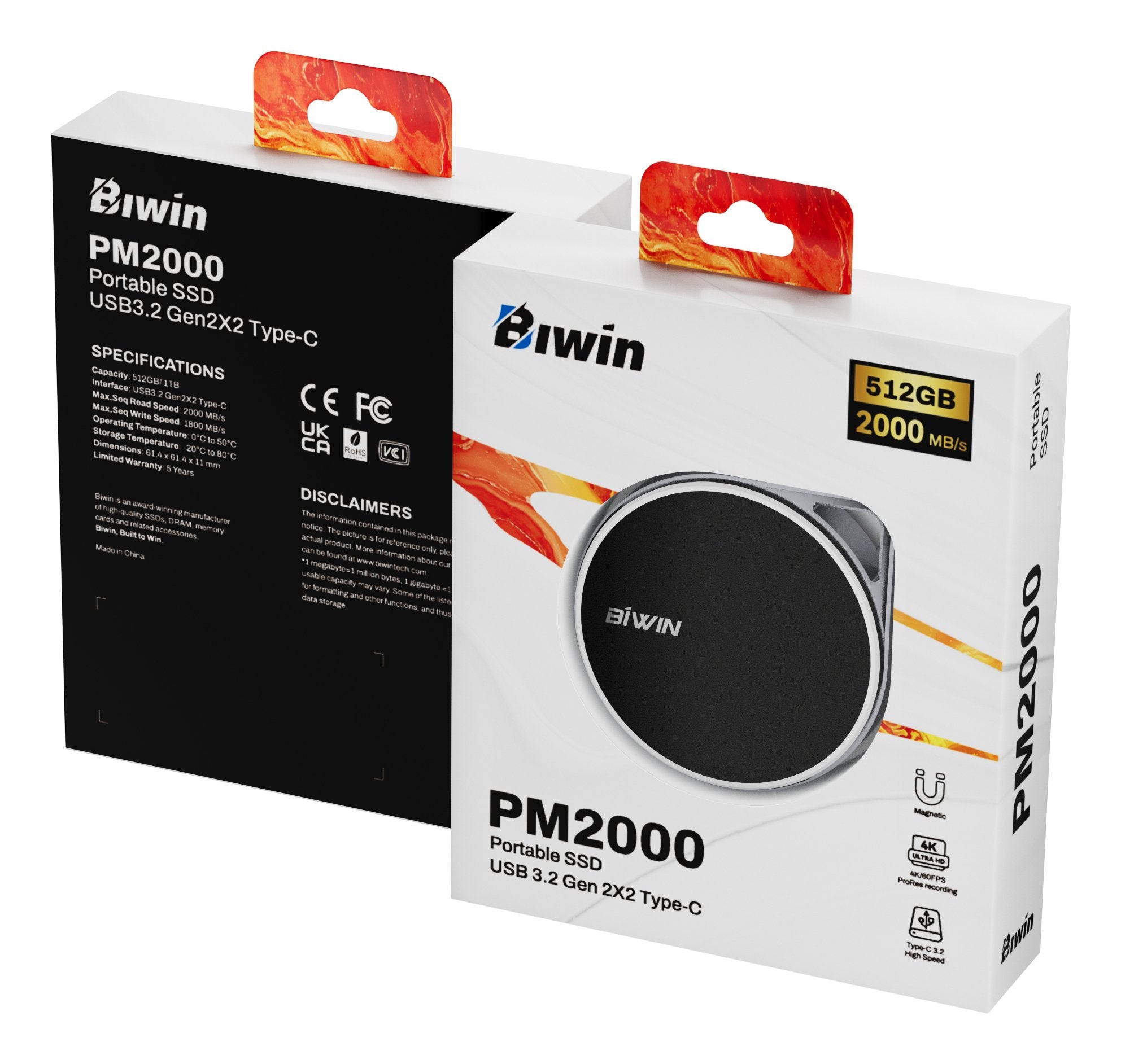 EAN 6955914623651 - Biwin PM2000 512 GB USB Tipo C USB 3.2 Gen 2x2 Negro imagen 17
