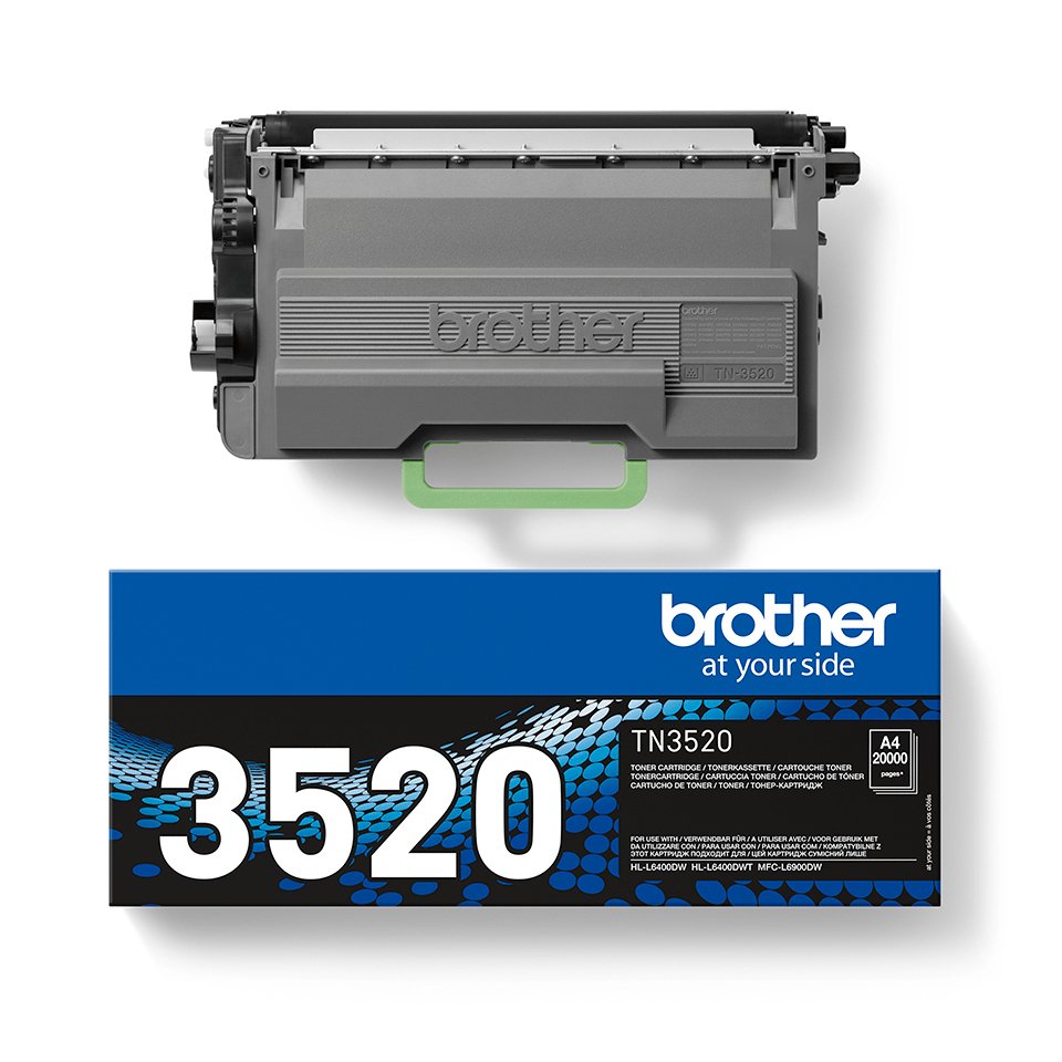 EAN 4977766755672 - Brother TN-3520 cartucho de tóner 1 pieza(s) Original Negro imagen 2