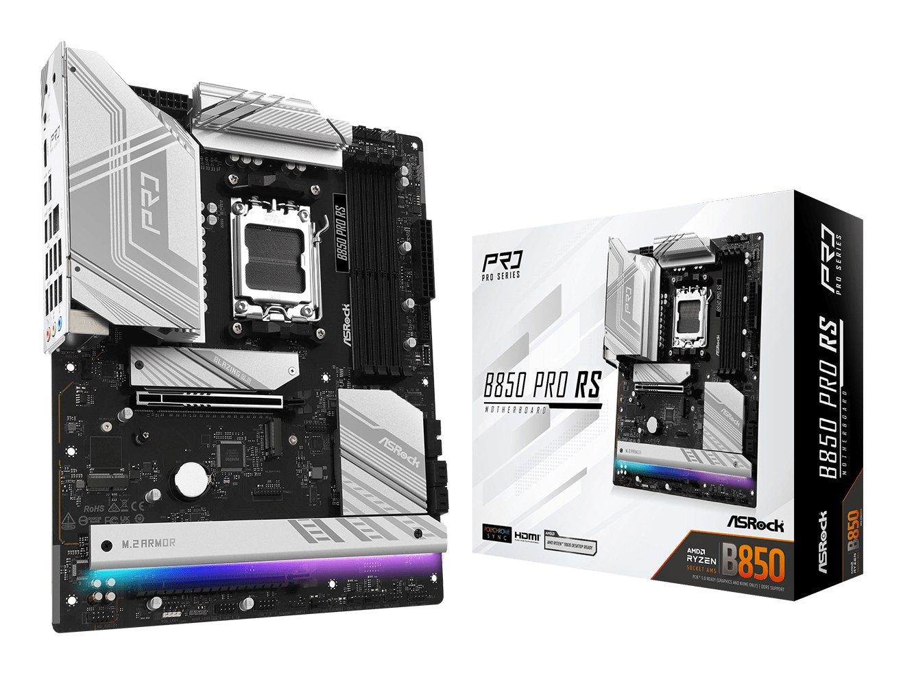 EAN 4711581490161 - Asrock B850 Pro RS AMD B850 Zócalo AM5 ATX imagen 1