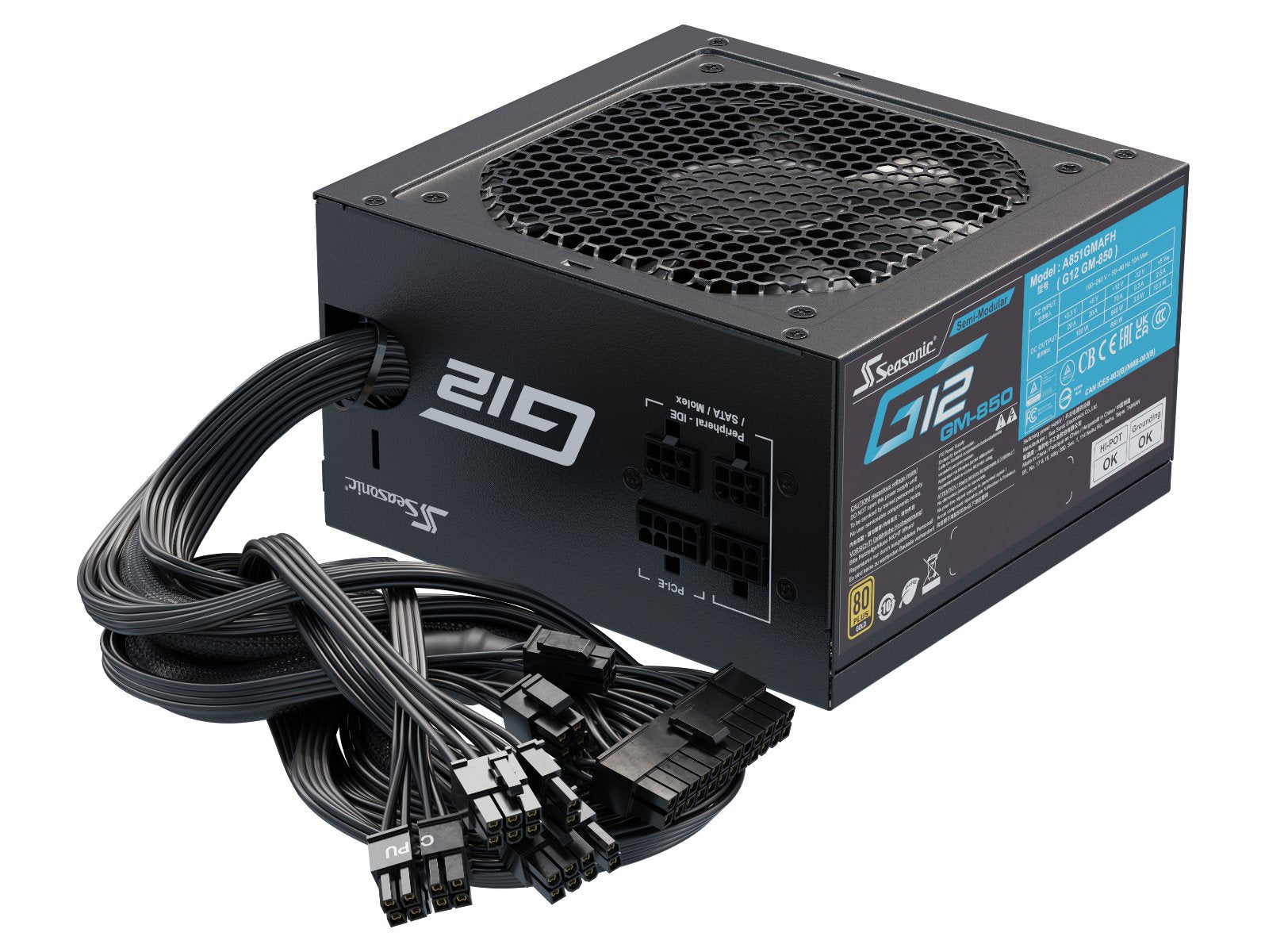 EAN 4711173878513 - Seasonic Focus G12 GM unidad de fuente de alimentación 850 W 20+4 pin ATX ATX Negro imagen 4