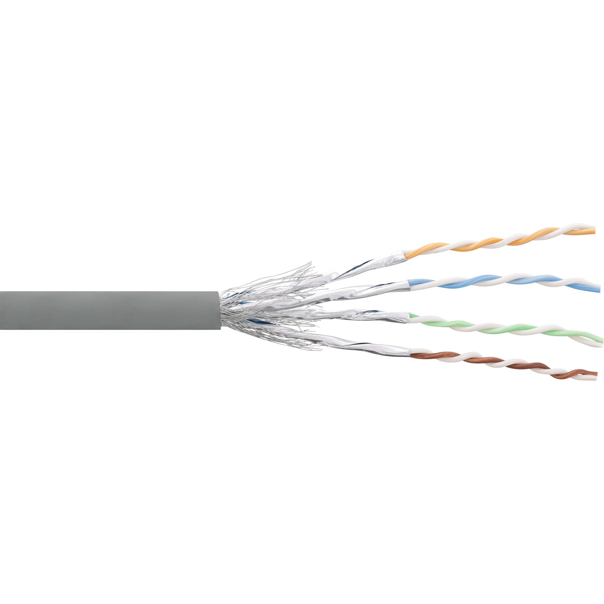 Cable De Red Inline S/Ftp Pimf Cat.6 Gris Awg27 Pvc Cu 100m