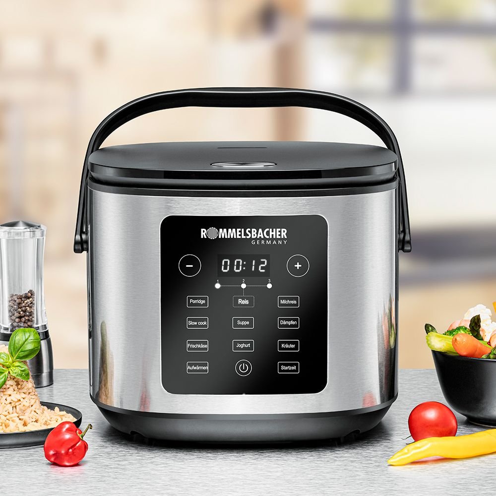 Rommelsbacher Multi-Reiskocher Mrk 950 (Edelstahl/Negro, 860 Watt, 5 Liter) Mrk 950