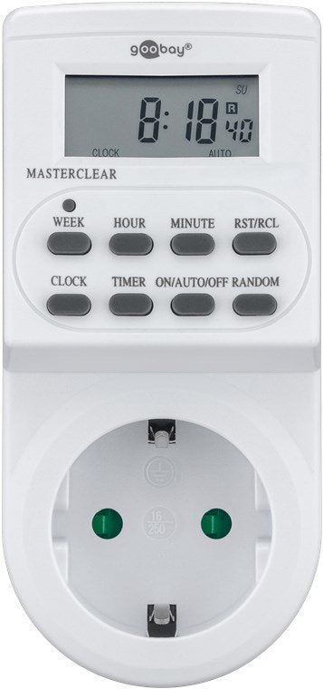 Goobay Temporizador Digital 51277 Blanco