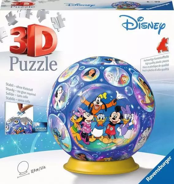 Ravensburger 3d Puzzle Ball Disney 72 Piezas 11561