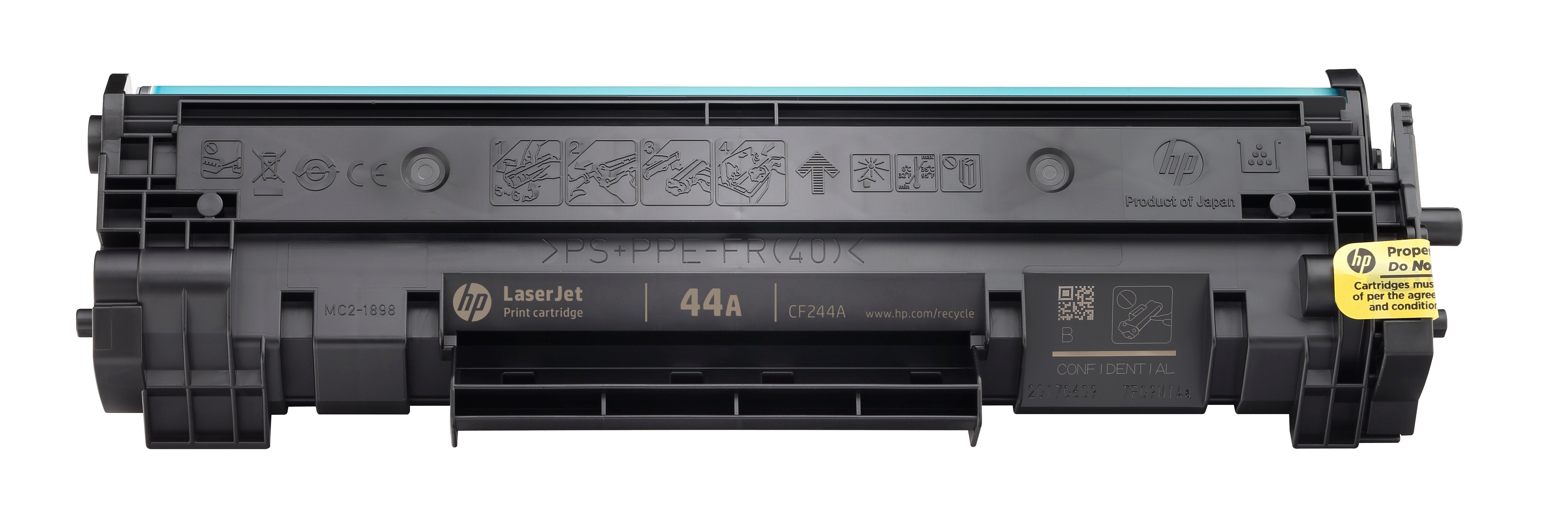 EAN 0190781977902 - HP 44A Black Original LaserJet Toner Cartridge cartucho de tóner 1 pieza(s) imagen 1
