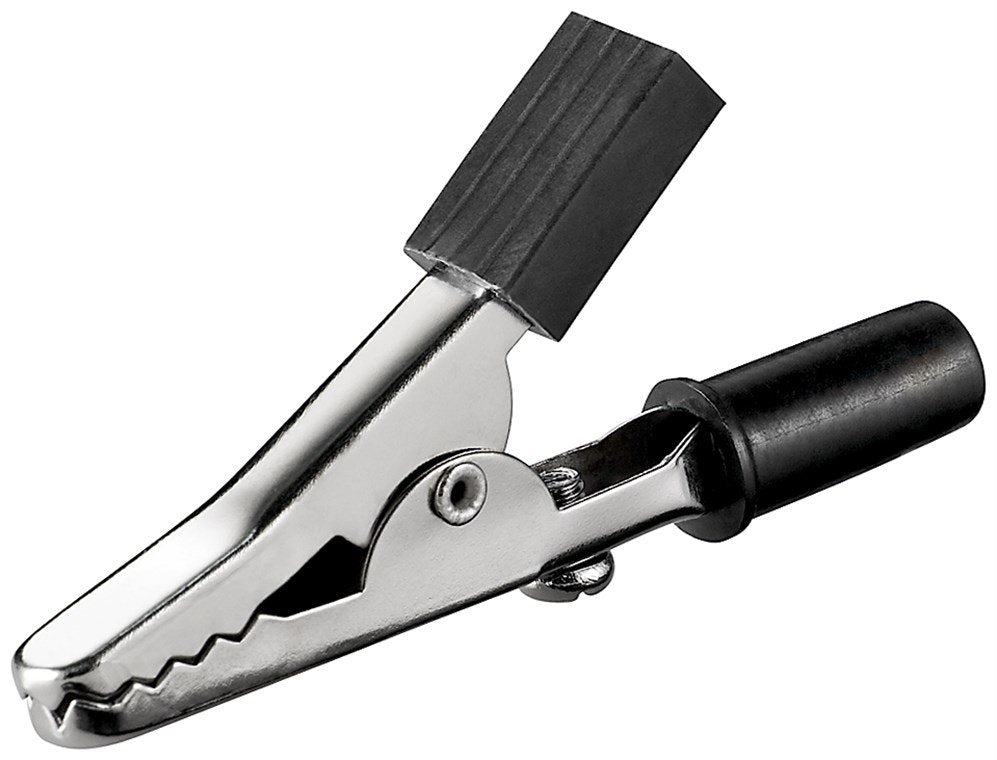Goobay 11414 Conector Alligator Clip Negro