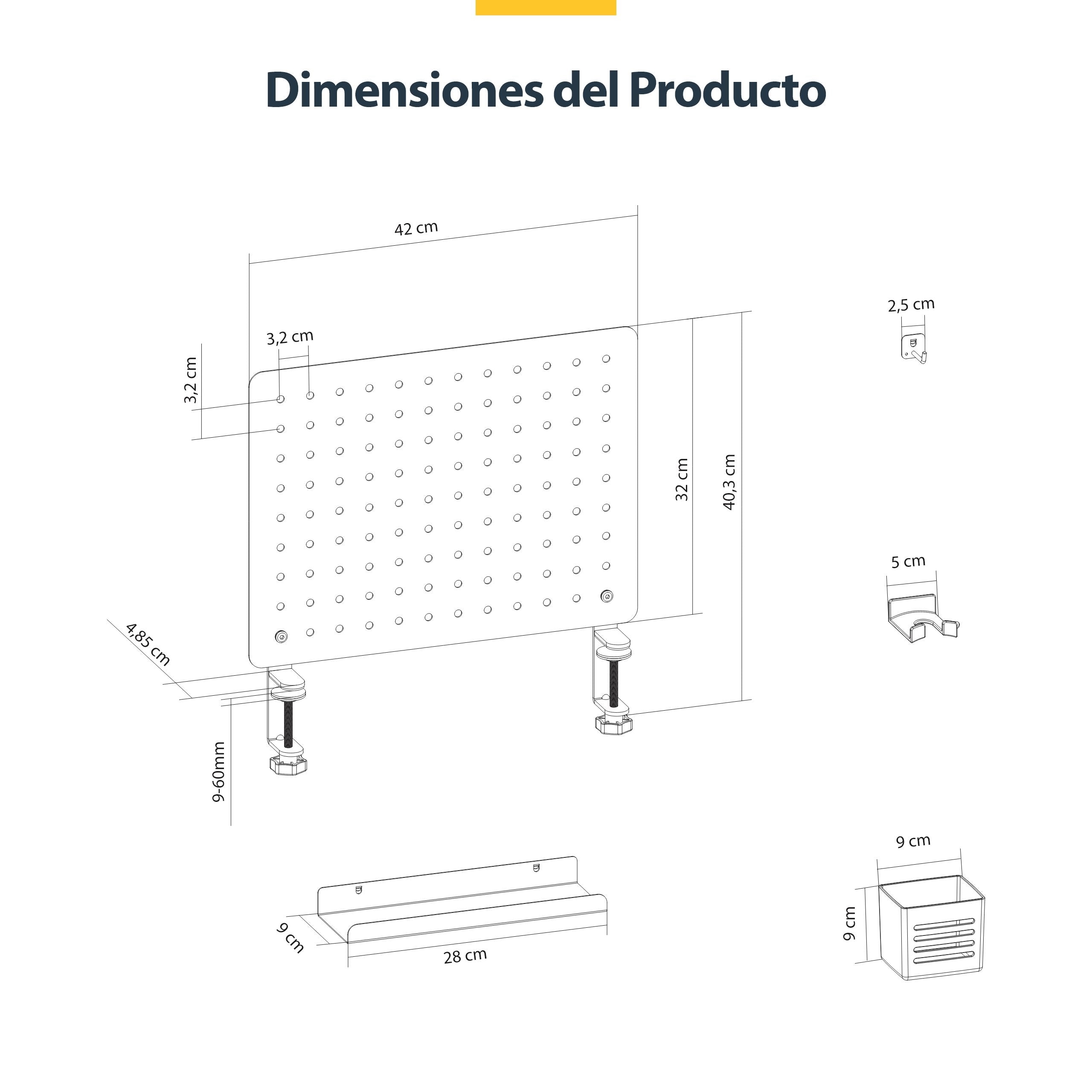 EAN 0065030905305 - StarTech.com 1612B-DESK-PEGBOARD juego de organizadores para escritorio 1 pieza(s) imagen 15