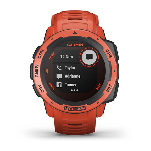 Smartwatch Garmin Instinct Solar Notificaciones Frecuencia Cardíaca Gps Rojo
