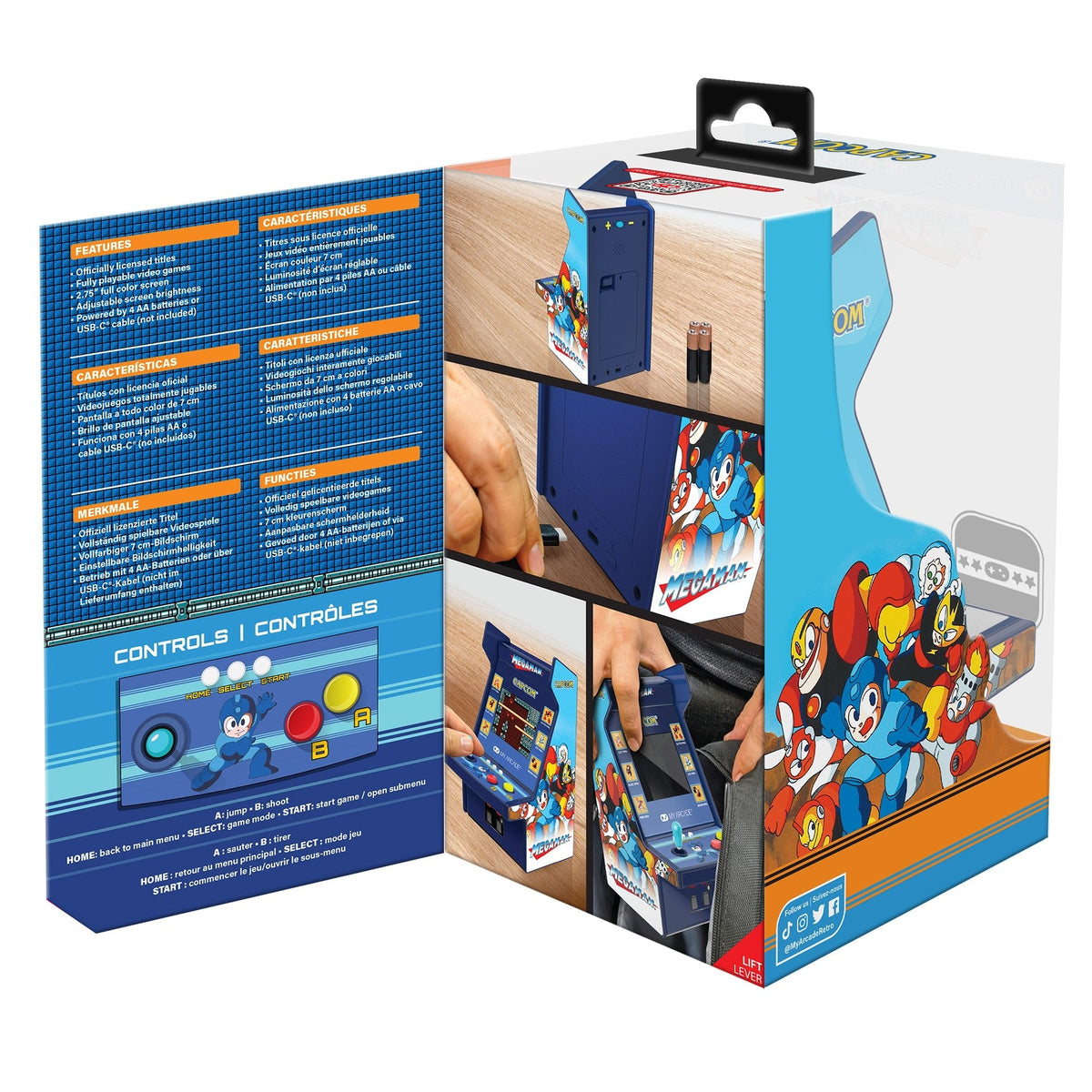 My Arcade Micro Player Pro Megaman 6 Games 6.75" Dgunl-4189