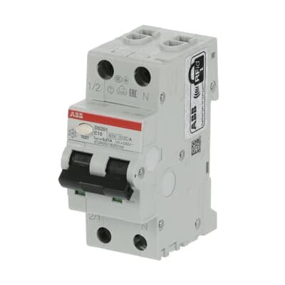 Abb Ds201 C10 A30 Ds201a-C10/0.03 Fi/Ls-Interruptor 6ka 1p+N Tipo A C 10