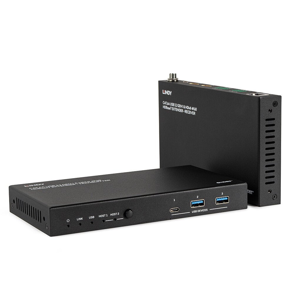EAN 4002888393652 - Lindy 39365 ampliador de red Transmisor y receptor de red Negro imagen 1