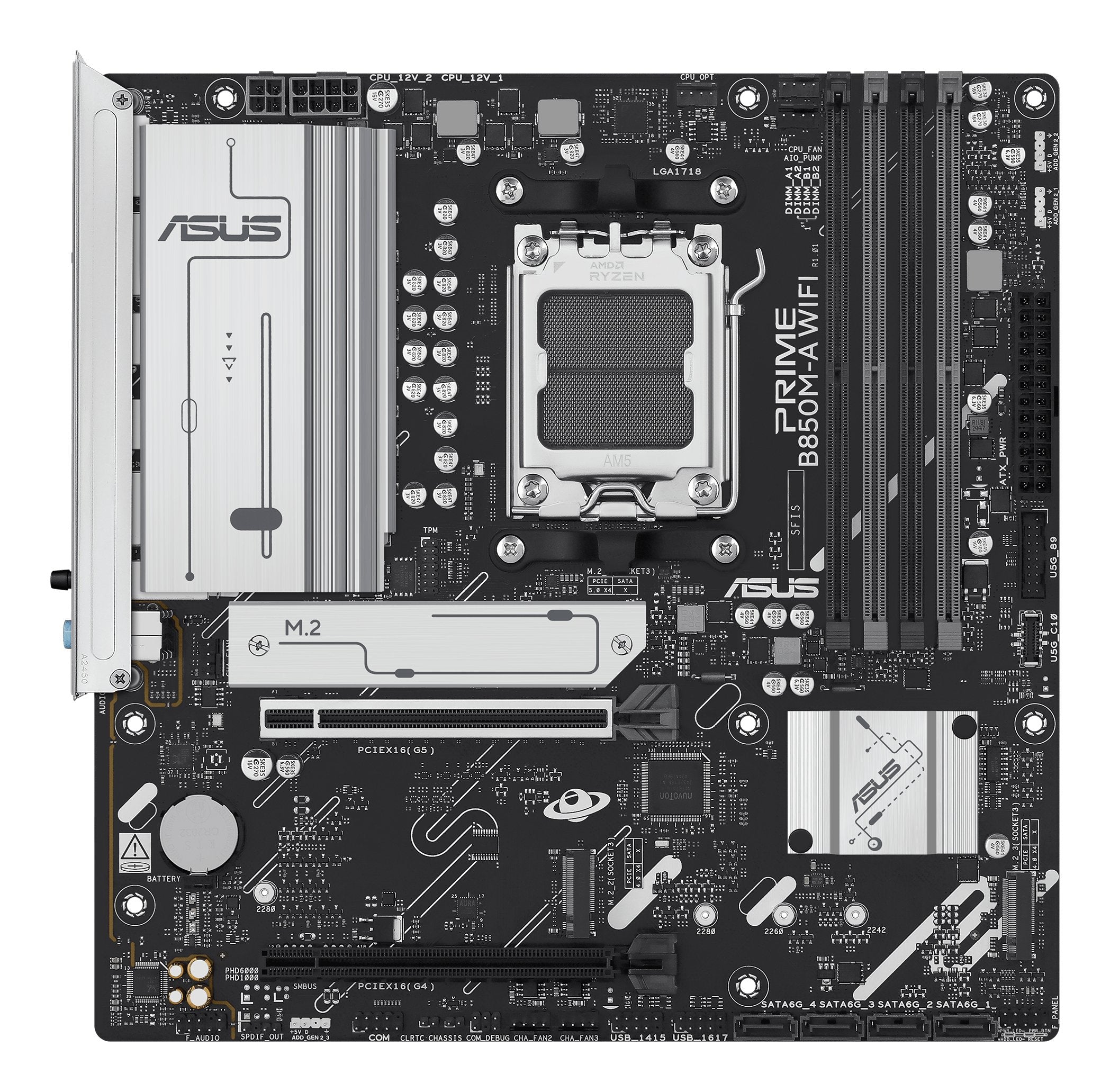 EAN 4711636051125 - ASUS PRIME B850M-A WIFI AMD B850 Zócalo AM5 micro ATX imagen 3