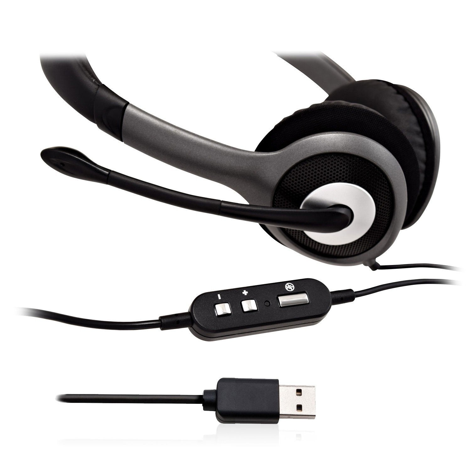 EAN 662919104547 - V7 HU521-2EP auricular y casco Auriculares Alámbrico Diadema Oficina/Centro de llamadas Negro, Plata imagen 5