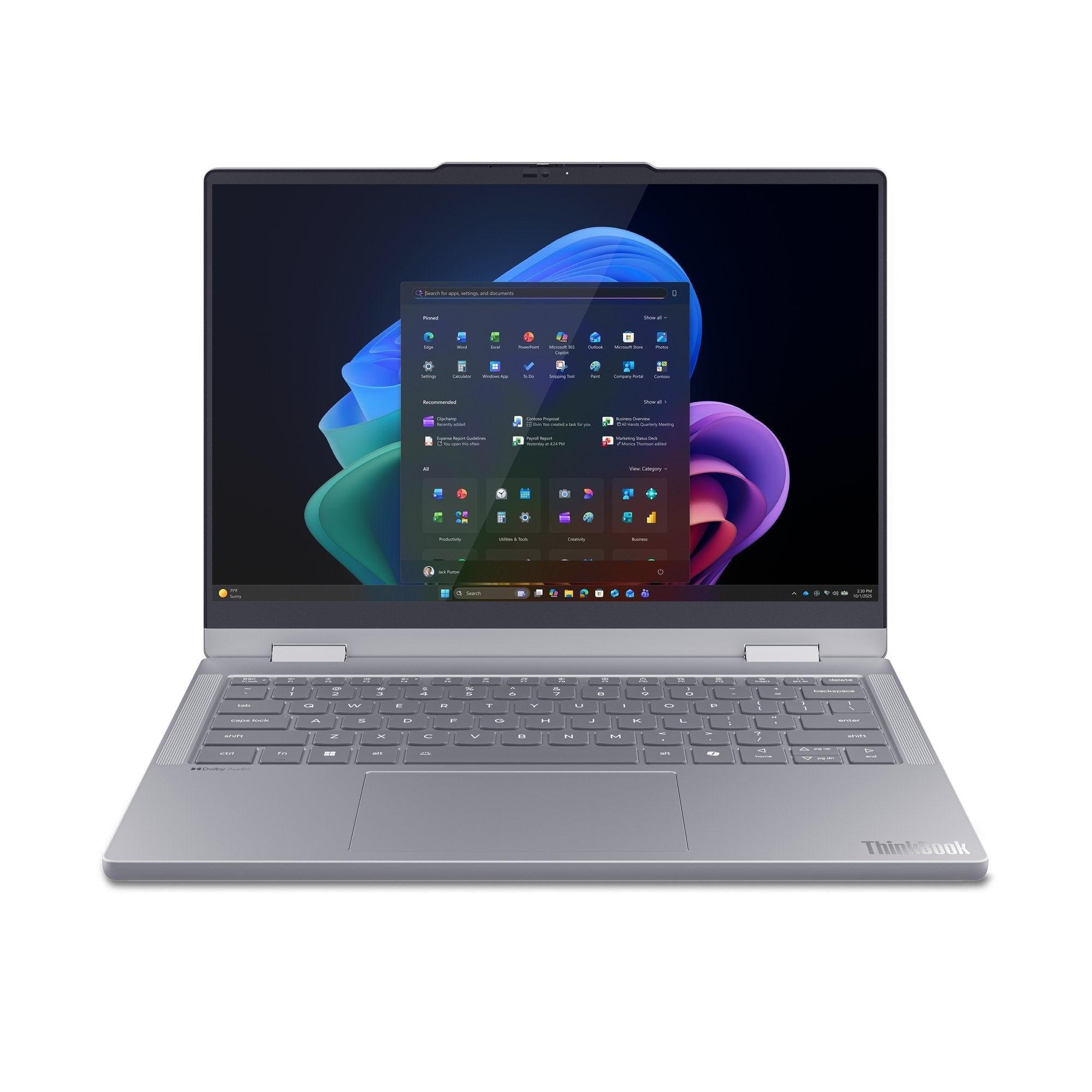 Portatil Lenovo Thinkbook 14 2-In-1 G6 Ipl 22ar Copilot Intel Core Ultra 7 355 Win 11 Pro 16 Gb Ram 512 Gb Ssd Nvme 14" Ips Pantalla Táctil Gris Luna Bicolor