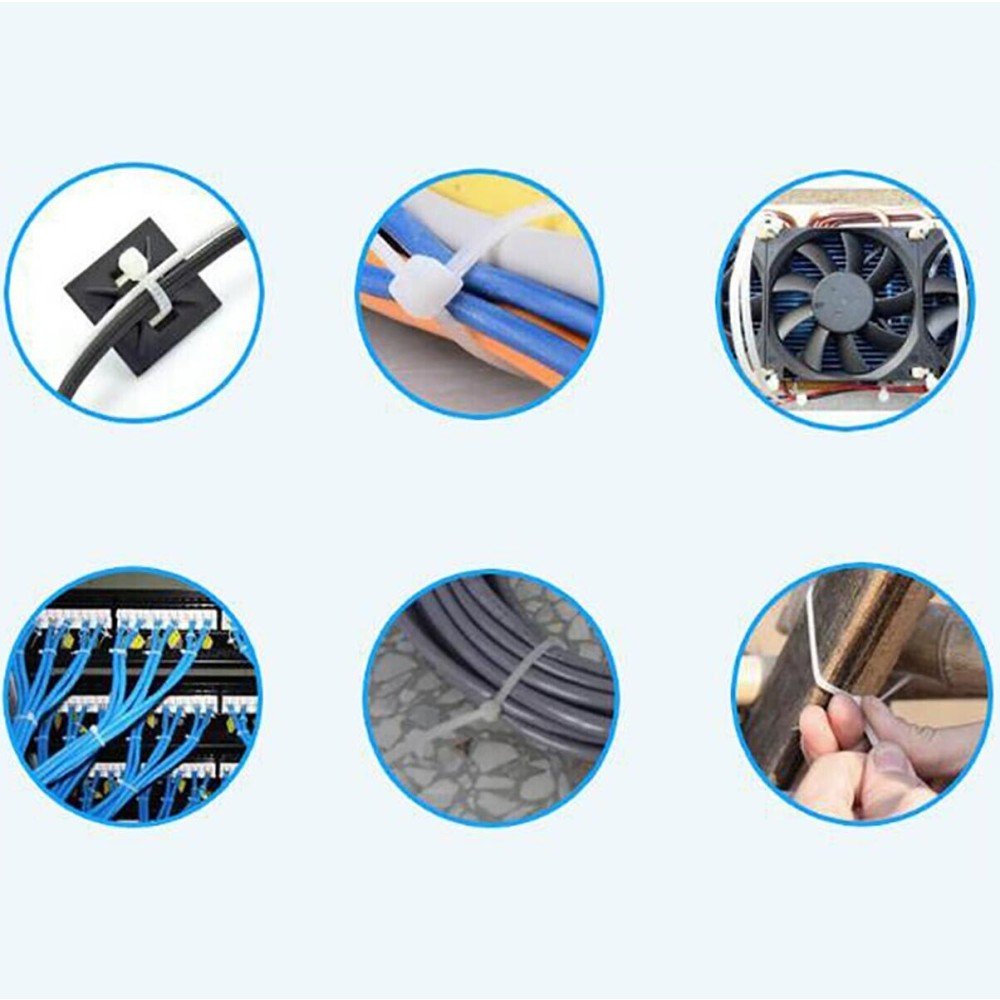 Techly 306509 Bridas De Nailon Techly 280 X 4,8 Mm 100 Piezas Negro