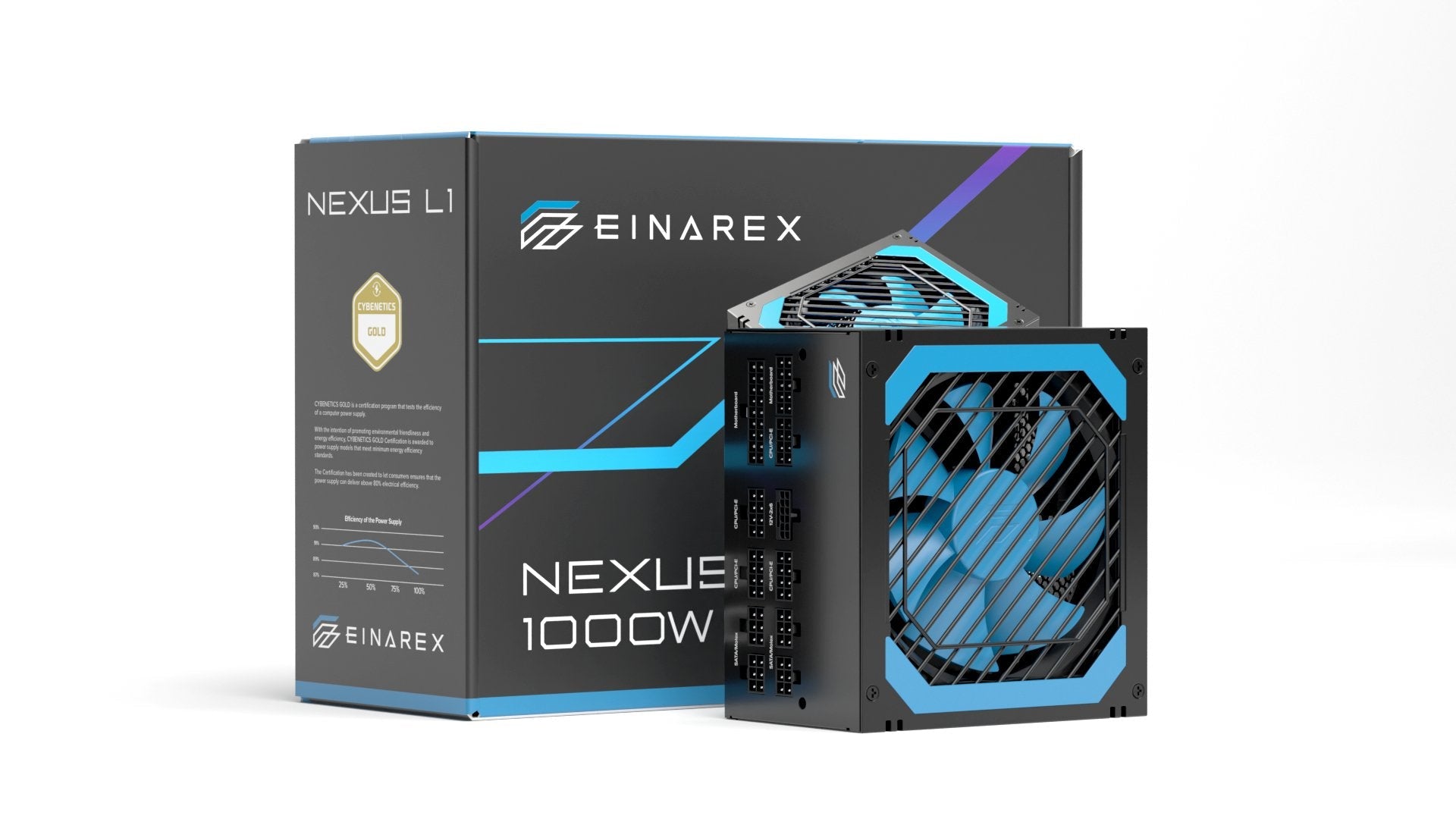Fuente Alimentacion Atx 1000w Einarex Nexus L1 80+ Gold Atx 3.1