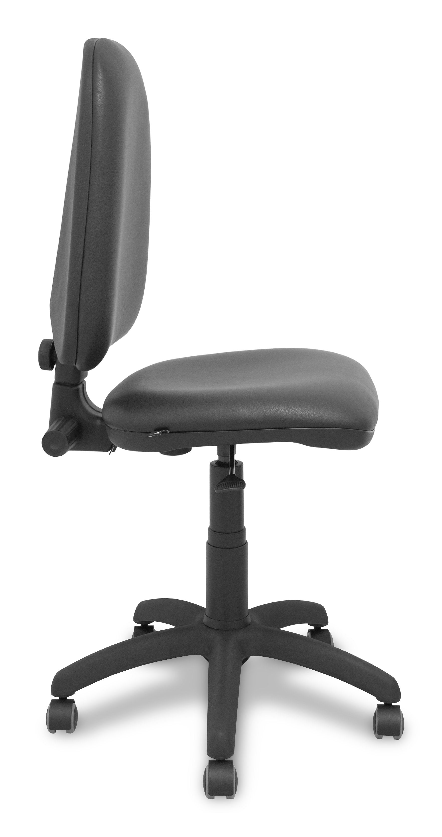 Silla Ayna Similpiel Negro Ruedas De Parque