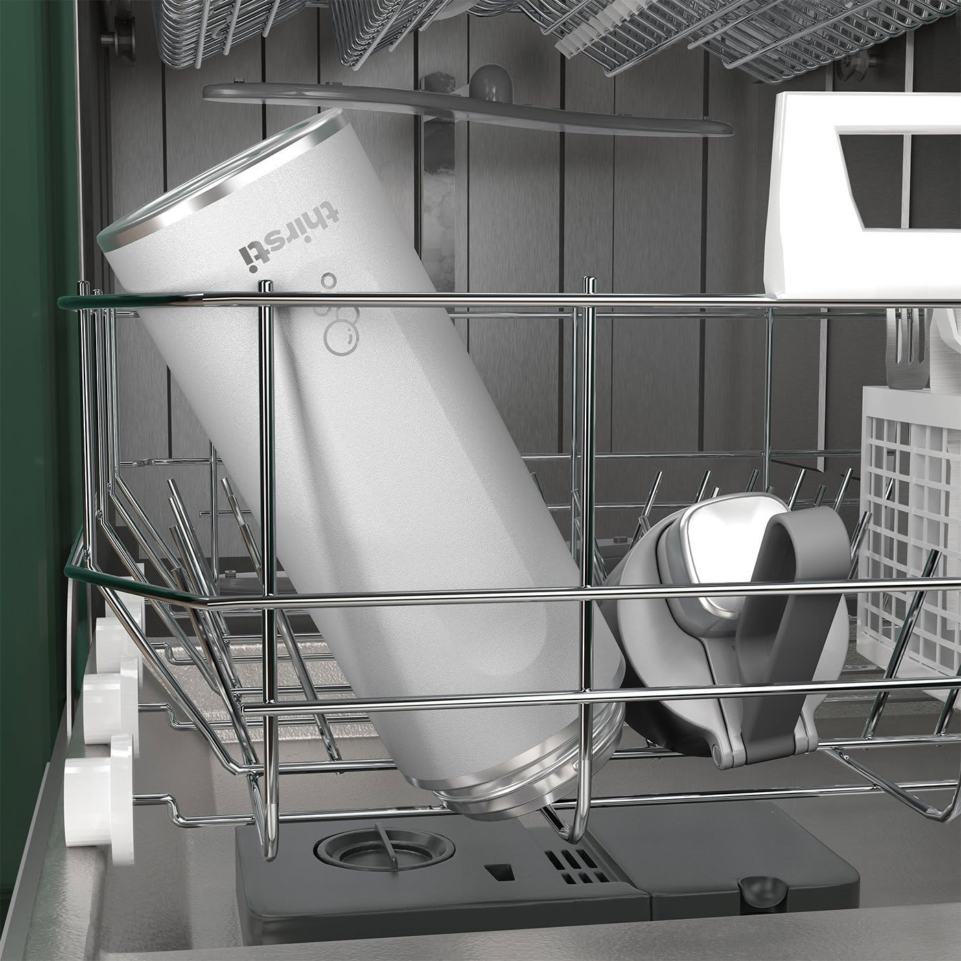 EAN 0622356293723 - Ninja Thirsti Uso diario, Fitness, Senderismo, Deportes 700 ml Plástico, Acero inoxidable Blanco imagen 3