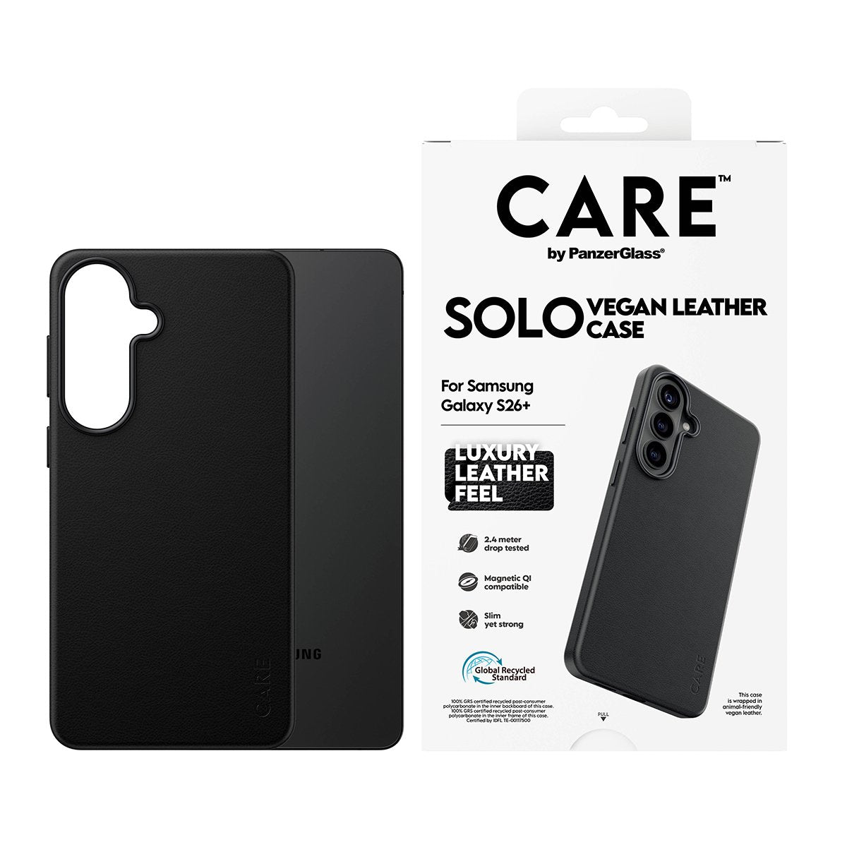 Panzerglass Care Solo Case Black W Qi Samsung Galaxy S26 Plus